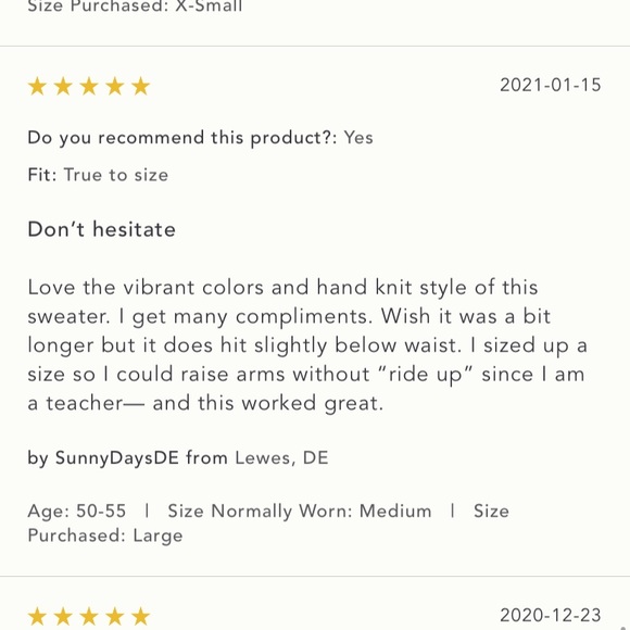 NWT Gaia Sweater Blue Motif Size S. - Picture 9 of 16